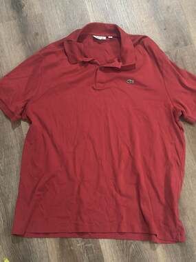 Lacoste Regular Fit Polo Shirt Red Size 4XL